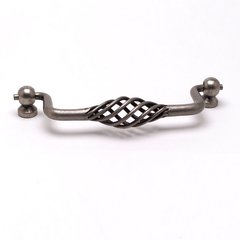 Provence 5-1/16 Inch Center to Center Pewter French Iron Cabinet Pull Provence 5-1/16 Inch Center to Center Pewter French Iron Cabinet Pull