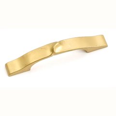 Highline 3 Inch Center to Center Satin Brass Cabinet Pull Highline 3 Inch Center to Center Satin Brass Cabinet Pull
