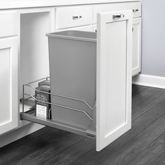 53WC Single Trash Pullout 50 Quart Silver 53WC Single Trash Pullout 50 Quart Silver