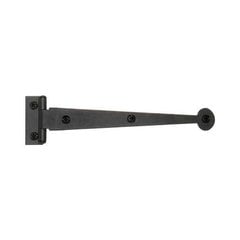 Smooth Iron 3/8" Offset Strap Hinge 6" Long Black Iron Smooth Iron 3/8" Offset Strap Hinge 6" Long Black Iron