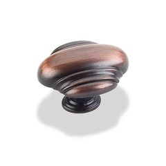 Amsden 1-5/8 Inch Diameter Dark Brushed Antique Copper Cabinet Knob Amsden 1-5/8 Inch Diameter Dark Brushed Antique Copper Cabinet Knob