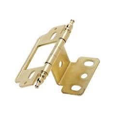 Full Inset Minaret Tip Hinge Polished Brass - Sold Each Full Inset Minaret Tip Hinge Polished Brass - Sold Each