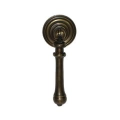 Teardrop Pulls 1-7/16 Inch Diameter Unlacquered Antique Brass Pendant Pull Teardrop Pulls 1-7/16 Inch Diameter Unlacquered Antique Brass Pendant Pull