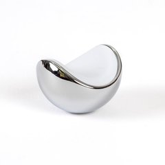 Zest 1-9/16 Inch Diameter White Polished Chrome Cabinet Knob Zest 1-9/16 Inch Diameter White Polished Chrome Cabinet Knob