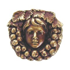 Tuscan 1-3/8 Inch Diameter Antique Brass Cabinet Knob Tuscan 1-3/8 Inch Diameter Antique Brass Cabinet Knob
