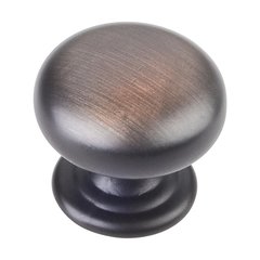 Florence 1-1/4 Inch Diameter Dark Brushed Antique Copper Cabinet Knob Florence 1-1/4 Inch Diameter Dark Brushed Antique Copper Cabinet Knob