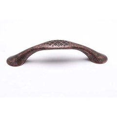 Overture 3-3/4 Inch Center to Center Rustic Copper Cabinet Pull Overture 3-3/4 Inch Center to Center Rustic Copper Cabinet Pull