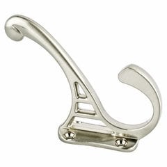 Double Coat Hook Brushed Nickel Double Coat Hook Brushed Nickel