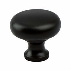 Valencia 1-1/4 Inch Diameter Black Cabinet Knob Valencia 1-1/4 Inch Diameter Black Cabinet Knob