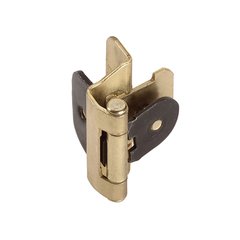 Double Demountable 1/4" Overlay Hinge Polished Brass- Pair Double Demountable 1/4" Overlay Hinge Polished Brass- Pair