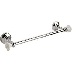 Rose 1-15/16 Inch x 18 Inch x 12mm Solid Brass Towel Bar - Polished Chrome Rose 1-15/16 Inch x 18 Inch x 12mm Solid Brass Towel Bar - Polished Chrome