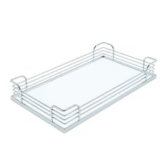 Arena Plus Storage Tray 9" W Chrome/White Arena Plus Storage Tray 9" W Chrome/White