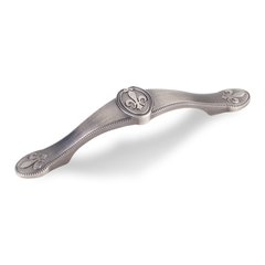 Bienville 3-3/4 Inch Center to Center Bright Nickel Brushed with Dull Lacquer Cabinet Pull Bienville 3-3/4 Inch Center to Center Bright Nickel Brushed with Dull Lacquer Cabinet Pull