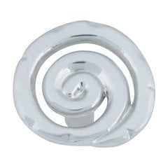 Scroll 1-1/2 Inch Diameter Brushed Nickel Cabinet Knob Scroll 1-1/2 Inch Diameter Brushed Nickel Cabinet Knob