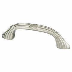 Toccata 3 Inch Center to Center Brushed Nickel Cabinet Pull Toccata 3 Inch Center to Center Brushed Nickel Cabinet Pull