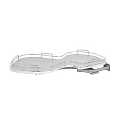 Cloud 18" Single Tier Blind Corner Organizer Right Hand Gray Cloud 18" Single Tier Blind Corner Organizer Right Hand Gray