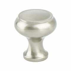 Forte 1-1/4 Inch Diameter Brushed Nickel Cabinet Knob Forte 1-1/4 Inch Diameter Brushed Nickel Cabinet Knob