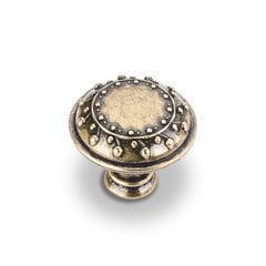Venezia 1-1/4 Inch Diameter Antique English Machined Cabinet Knob Venezia 1-1/4 Inch Diameter Antique English Machined Cabinet Knob