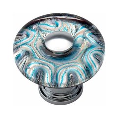 Glass 1-1/2 Inch Diameter Polished Chrome Cabinet Knob Glass 1-1/2 Inch Diameter Polished Chrome Cabinet Knob
