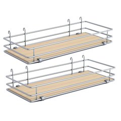 DSA Two Basket Set 5 inch Wide - Silver/Maple DSA Two Basket Set 5 inch Wide - Silver/Maple