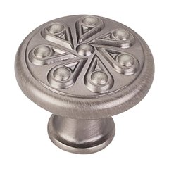 Luxe 1-3/16 Inch Diameter Bright Nickel Brushed with Dull Lacquer Cabinet Knob Luxe 1-3/16 Inch Diameter Bright Nickel Brushed with Dull Lacquer Cabinet Knob