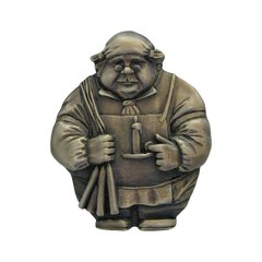 Fun In The Kitchen 1-1/2 Inch Diameter Antique Brass Cabinet Knob Fun In The Kitchen 1-1/2 Inch Diameter Antique Brass Cabinet Knob