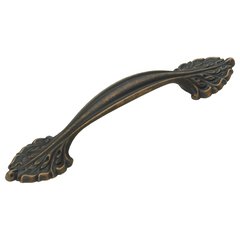 Corinthian 3-3/4 Inch Center to Center Michelangelo Bronze Cabinet Pull Corinthian 3-3/4 Inch Center to Center Michelangelo Bronze Cabinet Pull