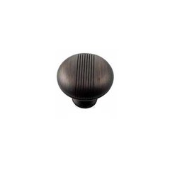 Striped 1-1/2 Inch Diameter Oil Rubbed Bronze Cabinet Knob Striped 1-1/2 Inch Diameter Oil Rubbed Bronze Cabinet Knob