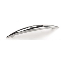 Delano 3-3/4 Inch Center to Center Polished Chrome Cabinet Pull Delano 3-3/4 Inch Center to Center Polished Chrome Cabinet Pull