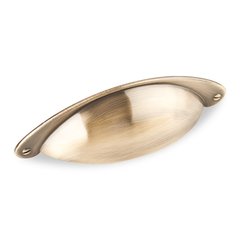 Lyon 3 Inch Center to Center Antique Brass Cabinet Cup Pull Lyon 3 Inch Center to Center Antique Brass Cabinet Cup Pull