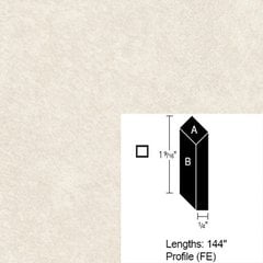 Wilsonart Bevel Edge - Almond Leather - 12 Ft Wilsonart Bevel Edge - Almond Leather - 12 Ft