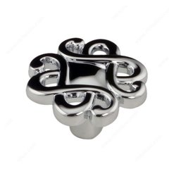 Art Deco 1-3/16 Inch Diameter Chrome Cabinet Knob Art Deco 1-3/16 Inch Diameter Chrome Cabinet Knob