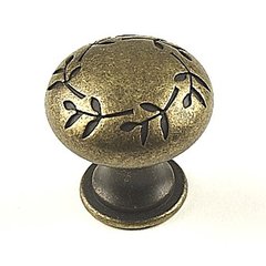 Hamilton 1-3/16 Inch Diameter Antique Bronze Cabinet Knob Hamilton 1-3/16 Inch Diameter Antique Bronze Cabinet Knob