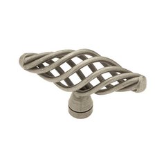 Forged Iron 2-1/2 Inch Diameter Antique Pewter Cabinet Knob Forged Iron 2-1/2 Inch Diameter Antique Pewter Cabinet Knob