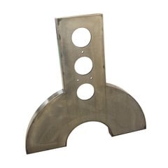 Chronicle Industrial Table Leg Set Raw Steel W/ Clear Coat Chronicle Industrial Table Leg Set Raw Steel W/ Clear Coat
