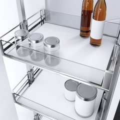 HSA 9-7/8 inch W Pantry Basket Premea Artline Chrome HSA 9-7/8 inch W Pantry Basket Premea Artline Chrome