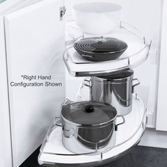Slide Corner 1 Left Hand Blind Corner Chrome Slide Corner 1 Left Hand Blind Corner Chrome