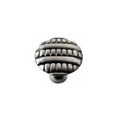 Ribbed 1-3/8 Inch Diameter Satin Antique Nickel Cabinet Knob Ribbed 1-3/8 Inch Diameter Satin Antique Nickel Cabinet Knob