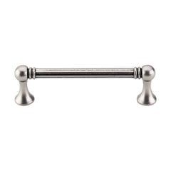 Edwardian 3-3/4 Inch Center to Center Pewter Antique Cabinet Pull Edwardian 3-3/4 Inch Center to Center Pewter Antique Cabinet Pull