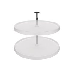 3072 Full Circle Lazy Susan 2 Shelf 28 inch - White 3072 Full Circle Lazy Susan 2 Shelf 28 inch - White