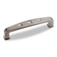 Modena 3-3/4 Inch Center to Center Satin Black Nickel Cabinet Pull Modena 3-3/4 Inch Center to Center Satin Black Nickel Cabinet Pull