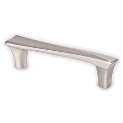 Fluidic 3-3/4 Inch Center to Center Brushed Nickel Cabinet Pull Fluidic 3-3/4 Inch Center to Center Brushed Nickel Cabinet Pull