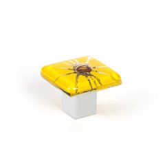 Radiants 1-3/8 Inch Diameter Yellow Cabinet Knob Radiants 1-3/8 Inch Diameter Yellow Cabinet Knob
