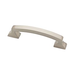 Classic Edge Pull 3-3/4 inch Center to Center Satin Nickel Classic Edge Pull 3-3/4 inch Center to Center Satin Nickel