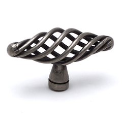 Provence 2-7/16 Inch Diameter Pewter French Iron Cabinet Knob Provence 2-7/16 Inch Diameter Pewter French Iron Cabinet Knob