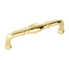 Williamsburg 3 Inch Center to Center Polished Brass Cabinet Pull Williamsburg 3 Inch Center to Center Polished Brass Cabinet Pull