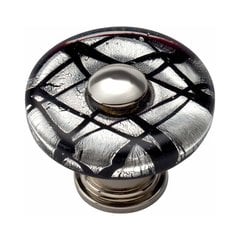 Glass 1-1/2 Inch Diameter Polished Chrome Cabinet Knob Glass 1-1/2 Inch Diameter Polished Chrome Cabinet Knob
