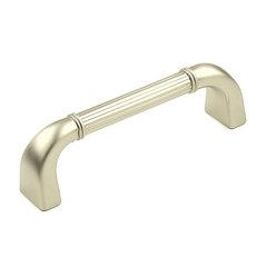 Athena 3-3/4 Inch Center to Center Dull Satin Nickel Cabinet Pull Athena 3-3/4 Inch Center to Center Dull Satin Nickel Cabinet Pull