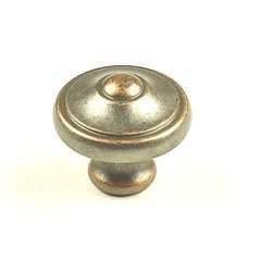 Country 1-3/16 Inch Diameter Weathered Nickel/Copper Cabinet Knob Country 1-3/16 Inch Diameter Weathered Nickel/Copper Cabinet Knob