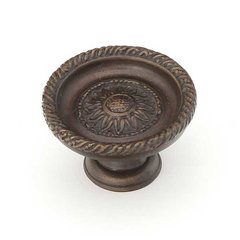 Sunflower 1-3/4 Inch Diameter Dark Glaze Cabinet Knob Sunflower 1-3/4 Inch Diameter Dark Glaze Cabinet Knob